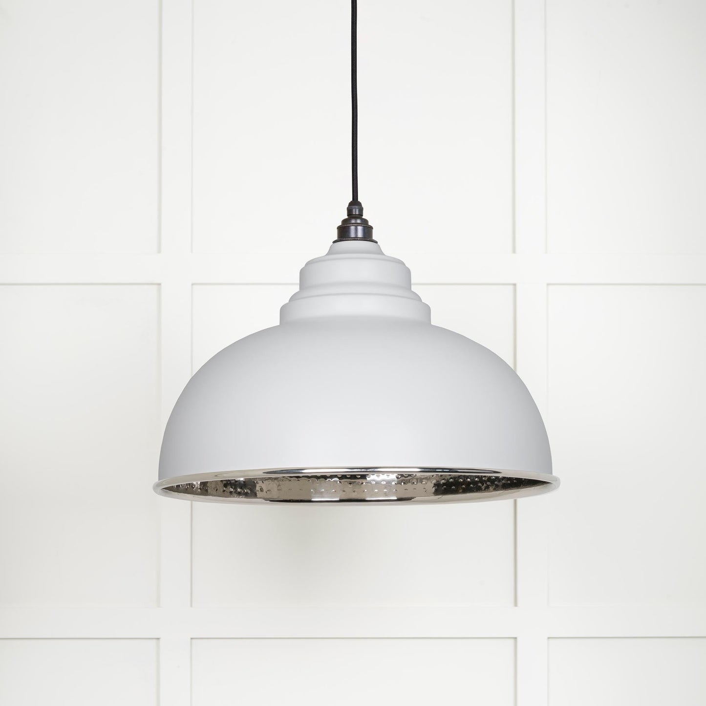 From The Anvil Hammered Nickel Harborne Pendant
