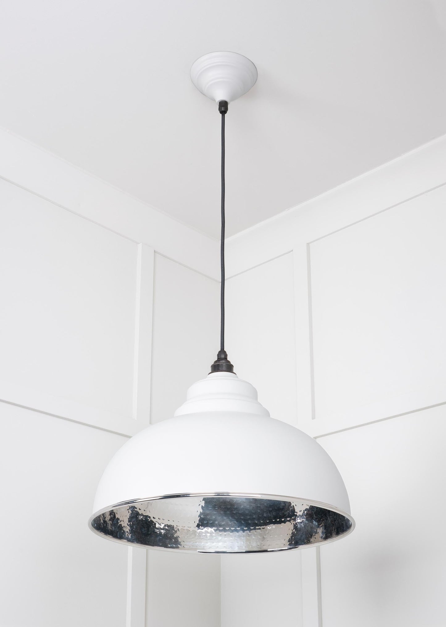 From The Anvil Hammered Nickel Harborne Pendant