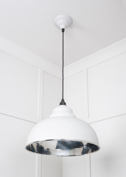From The Anvil Hammered Nickel Harborne Pendant
