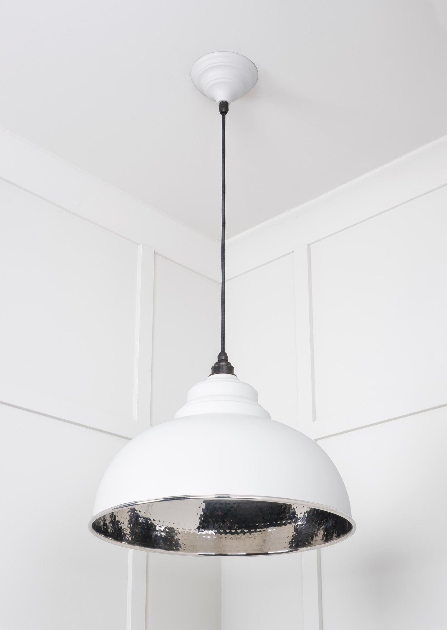 From The Anvil Hammered Nickel Harborne Pendant