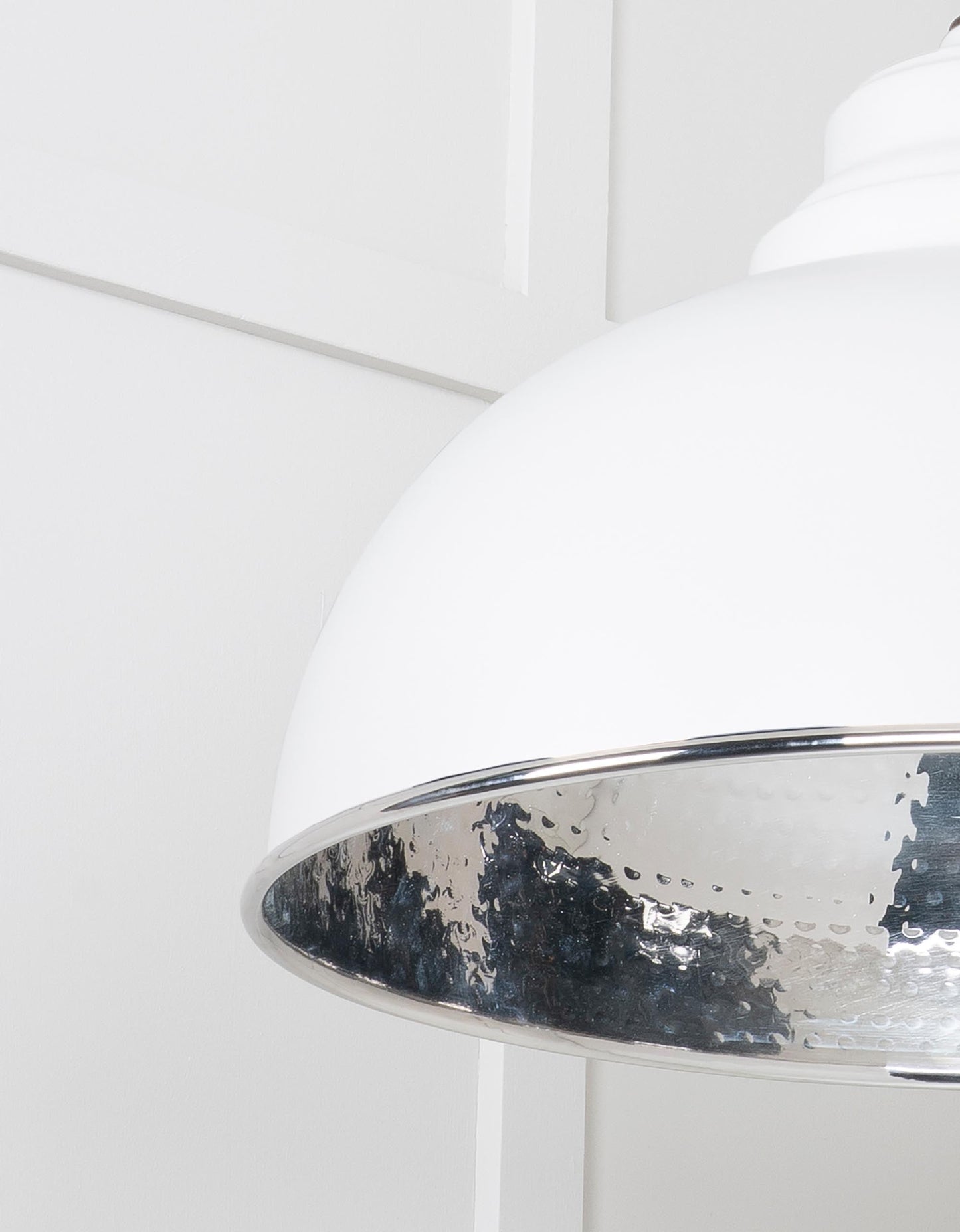 From The Anvil Hammered Nickel Harborne Pendant