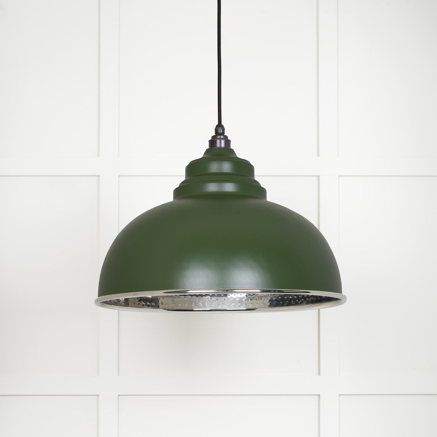 From The Anvil Hammered Nickel Harborne Pendant