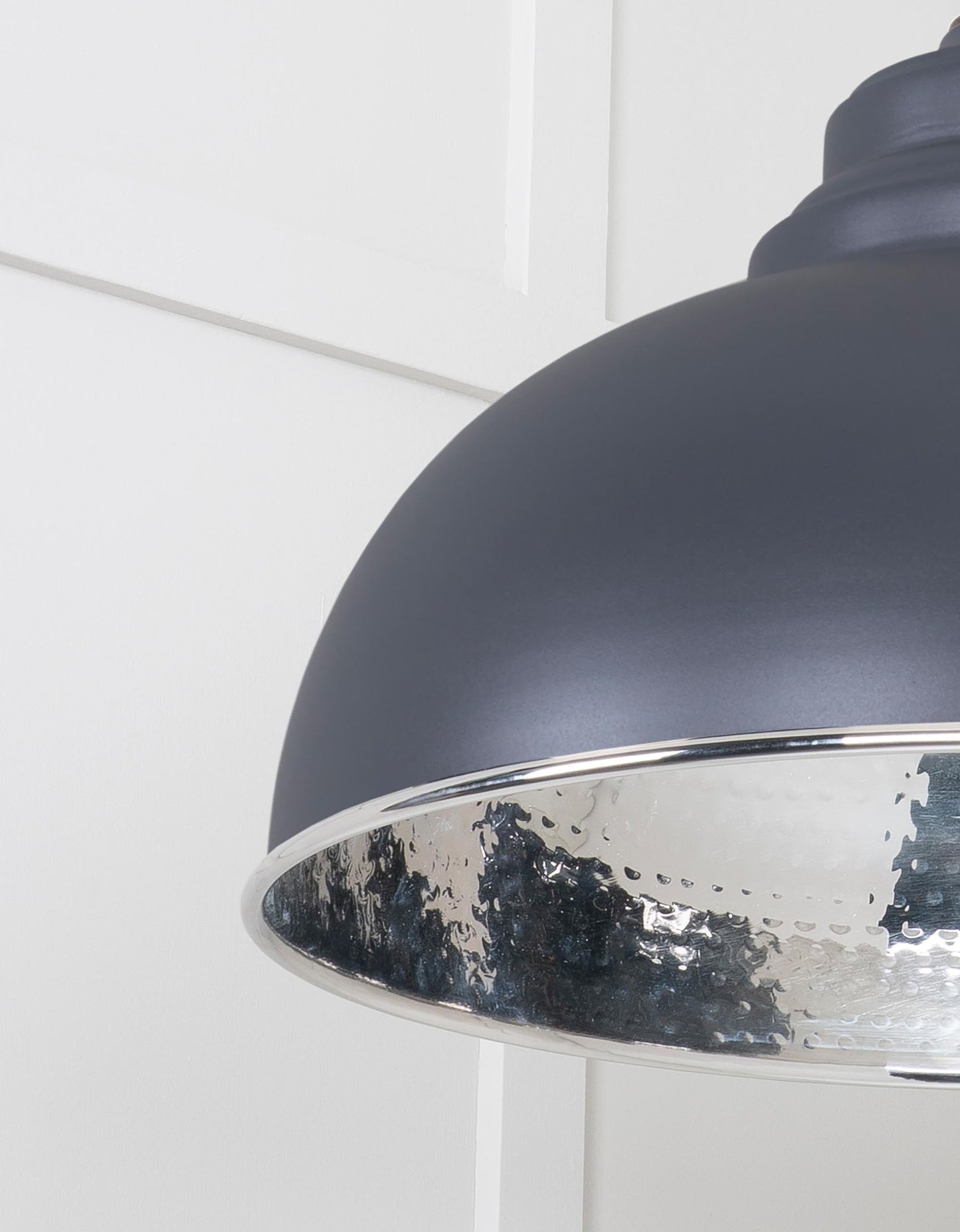 From The Anvil Hammered Nickel Harborne Pendant