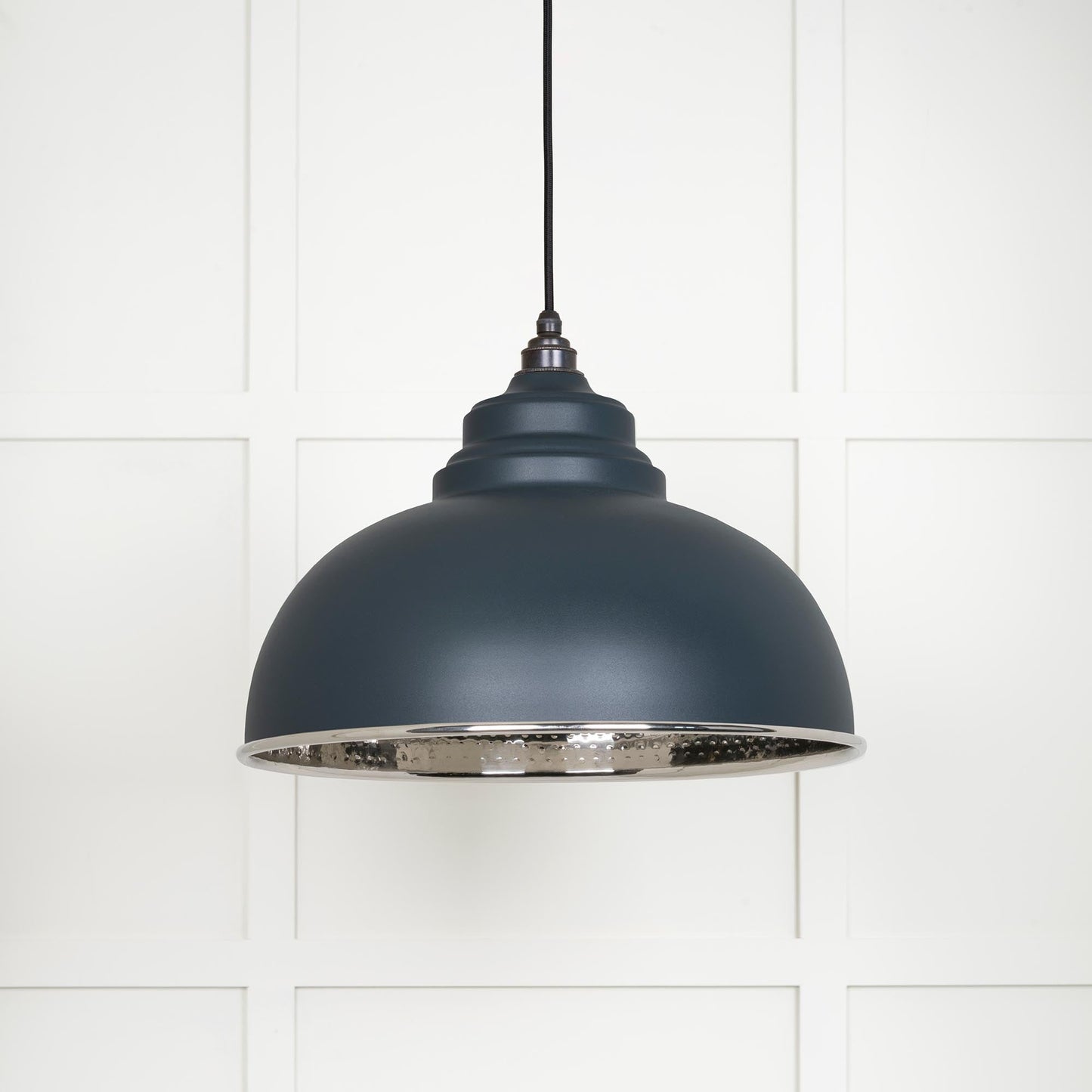 From The Anvil Hammered Nickel Harborne Pendant