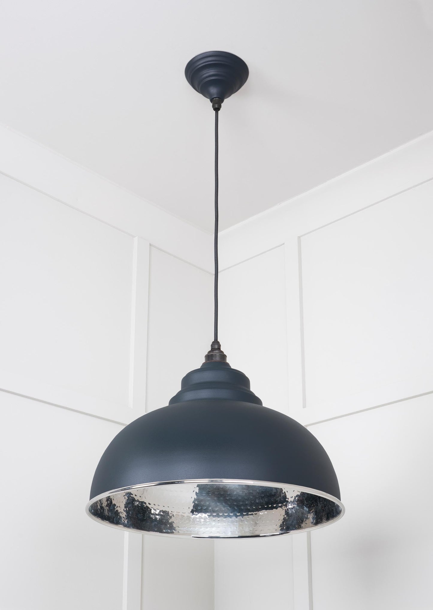 From The Anvil Hammered Nickel Harborne Pendant