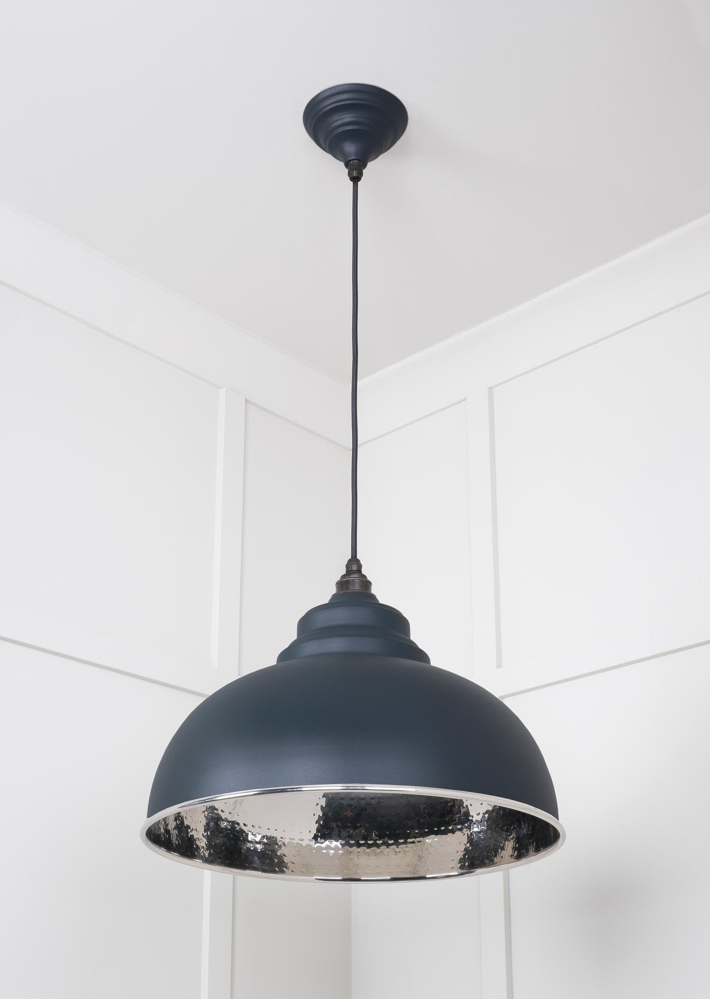 From The Anvil Hammered Nickel Harborne Pendant