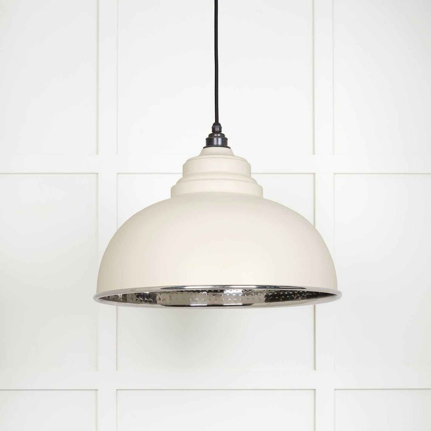 From The Anvil Hammered Nickel Harborne Pendant