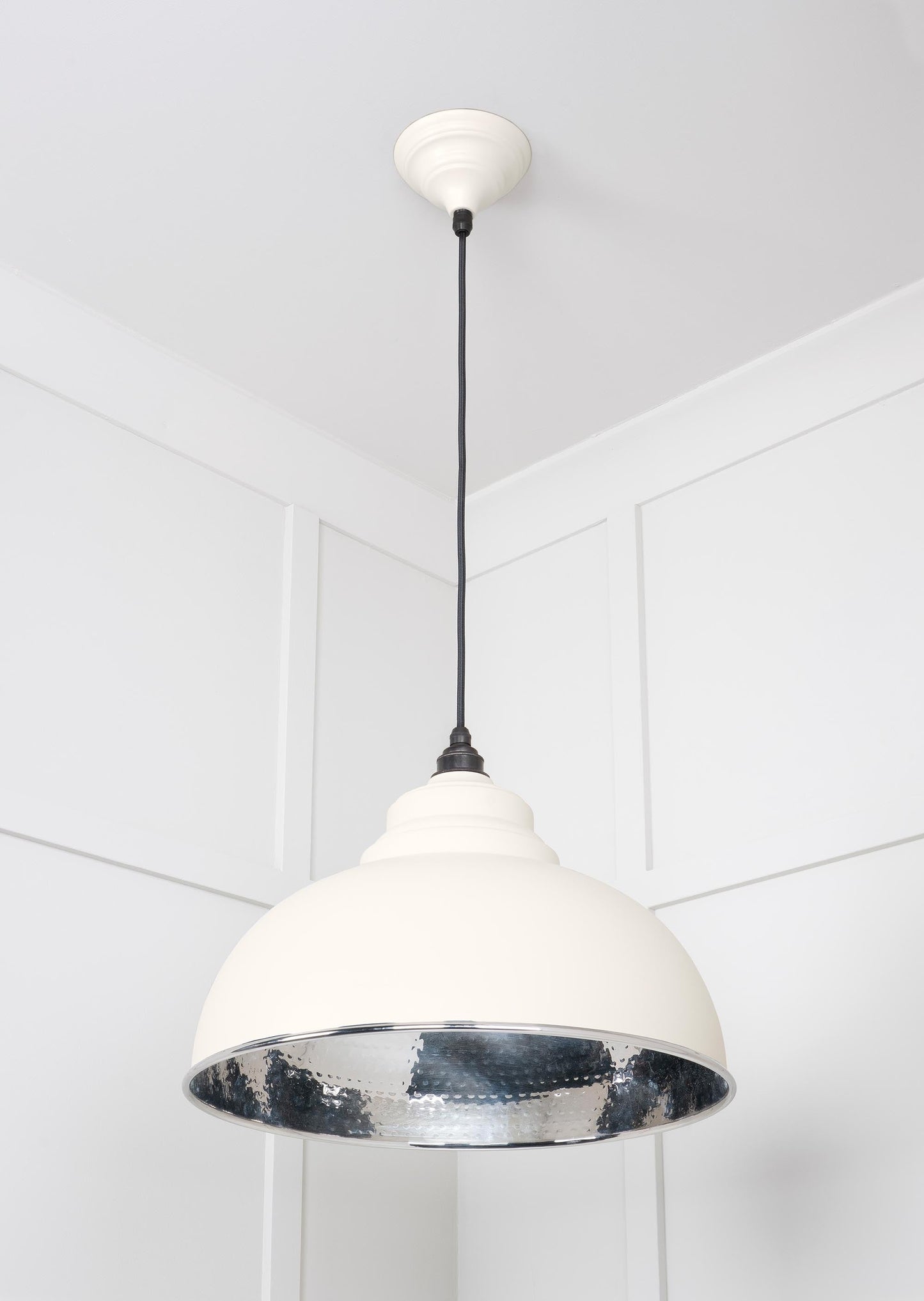 From The Anvil Hammered Nickel Harborne Pendant