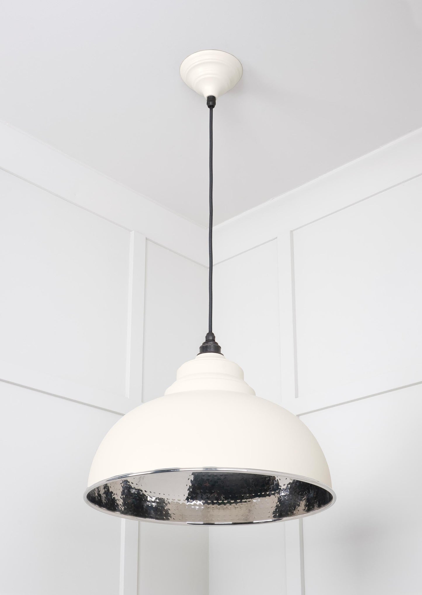 From The Anvil Hammered Nickel Harborne Pendant