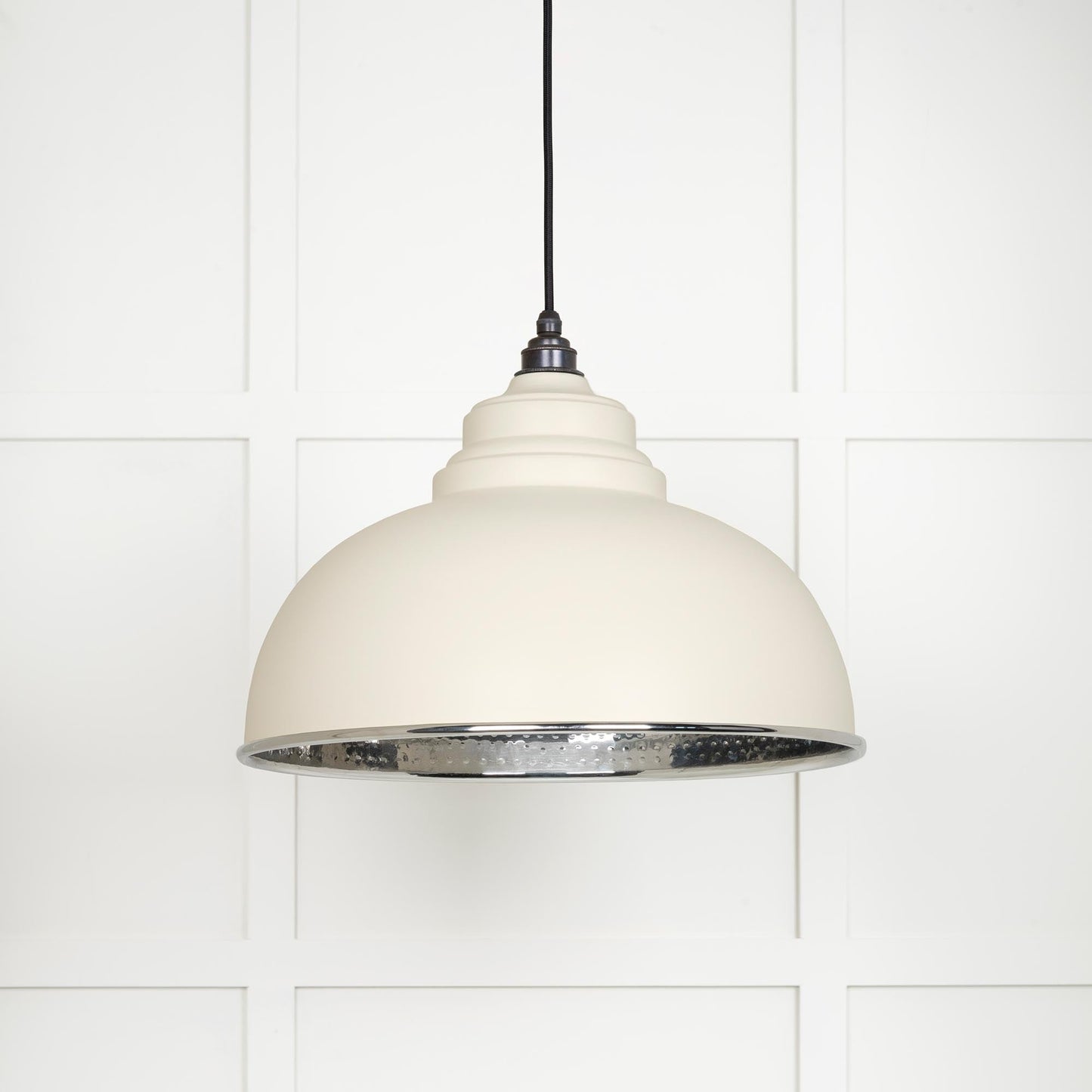 From The Anvil Hammered Nickel Harborne Pendant