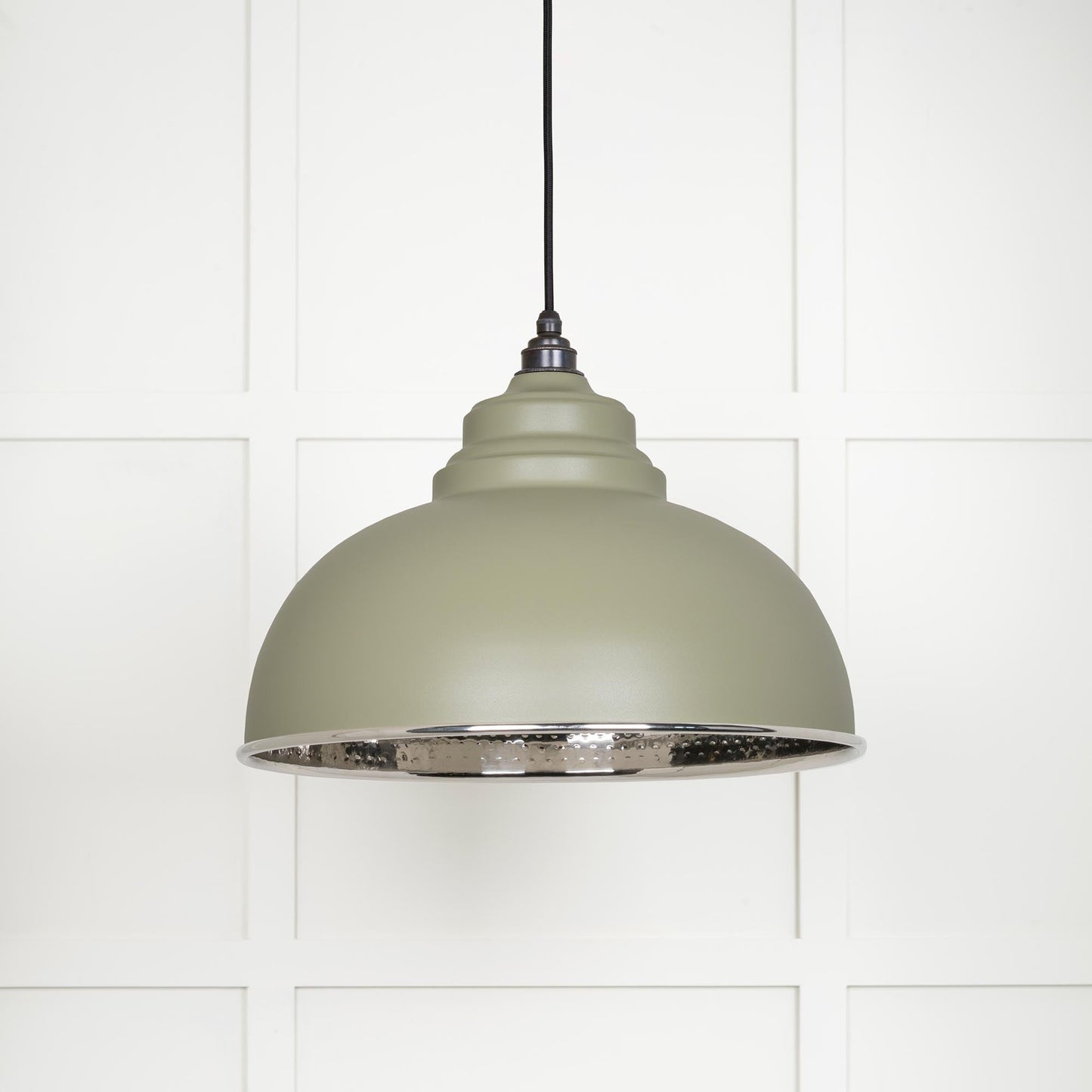 From The Anvil Hammered Nickel Harborne Pendant