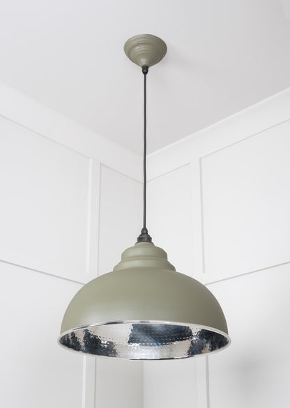 From The Anvil Hammered Nickel Harborne Pendant