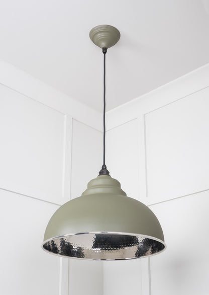 From The Anvil Hammered Nickel Harborne Pendant