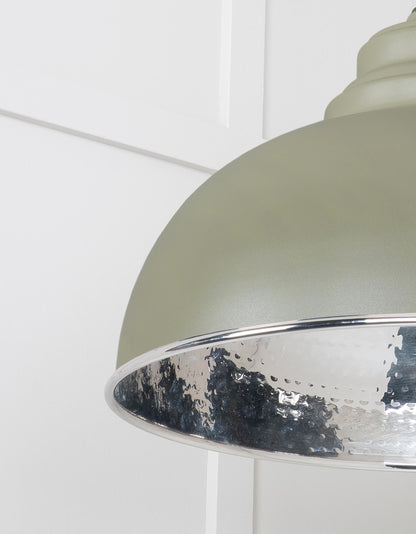 From The Anvil Hammered Nickel Harborne Pendant