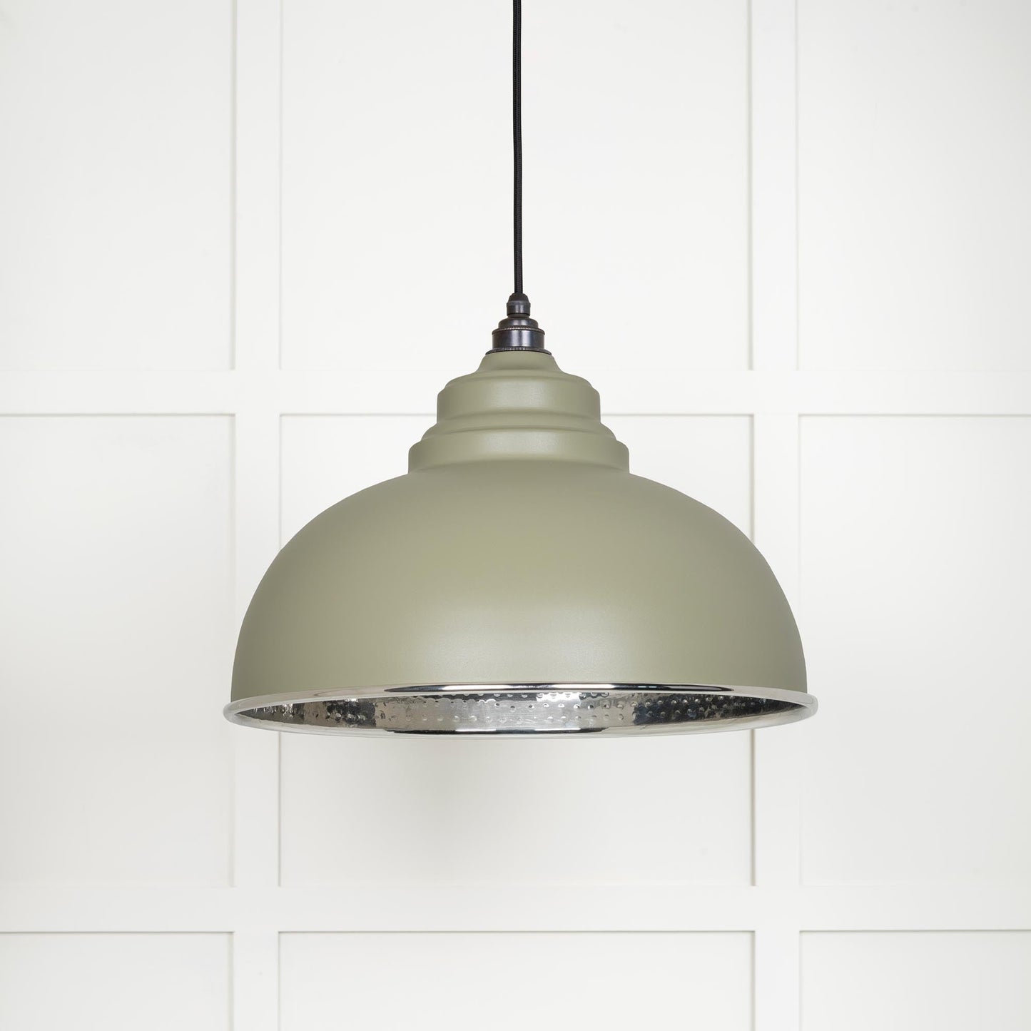 From The Anvil Hammered Nickel Harborne Pendant