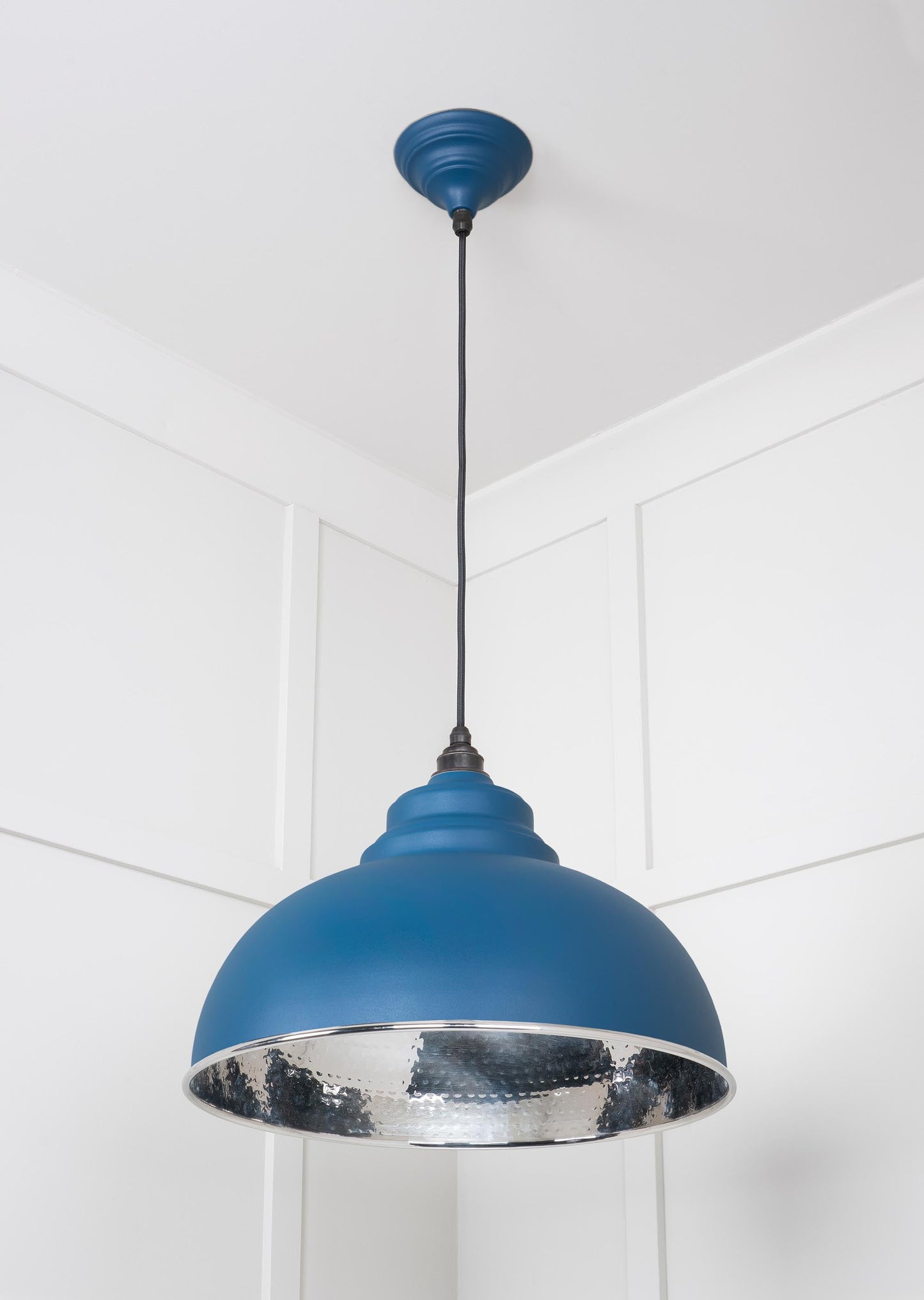 From The Anvil Hammered Nickel Harborne Pendant