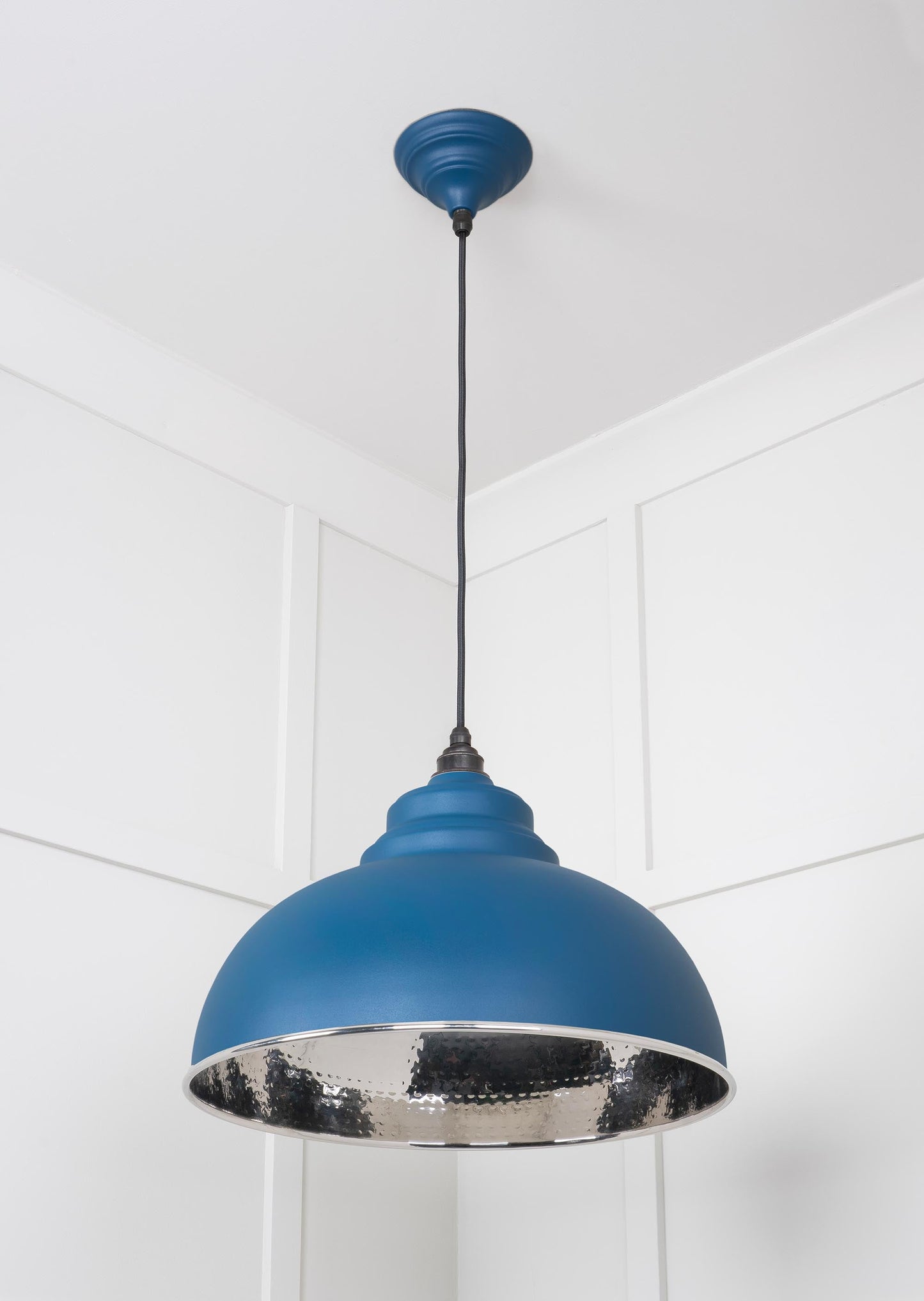 From The Anvil Hammered Nickel Harborne Pendant