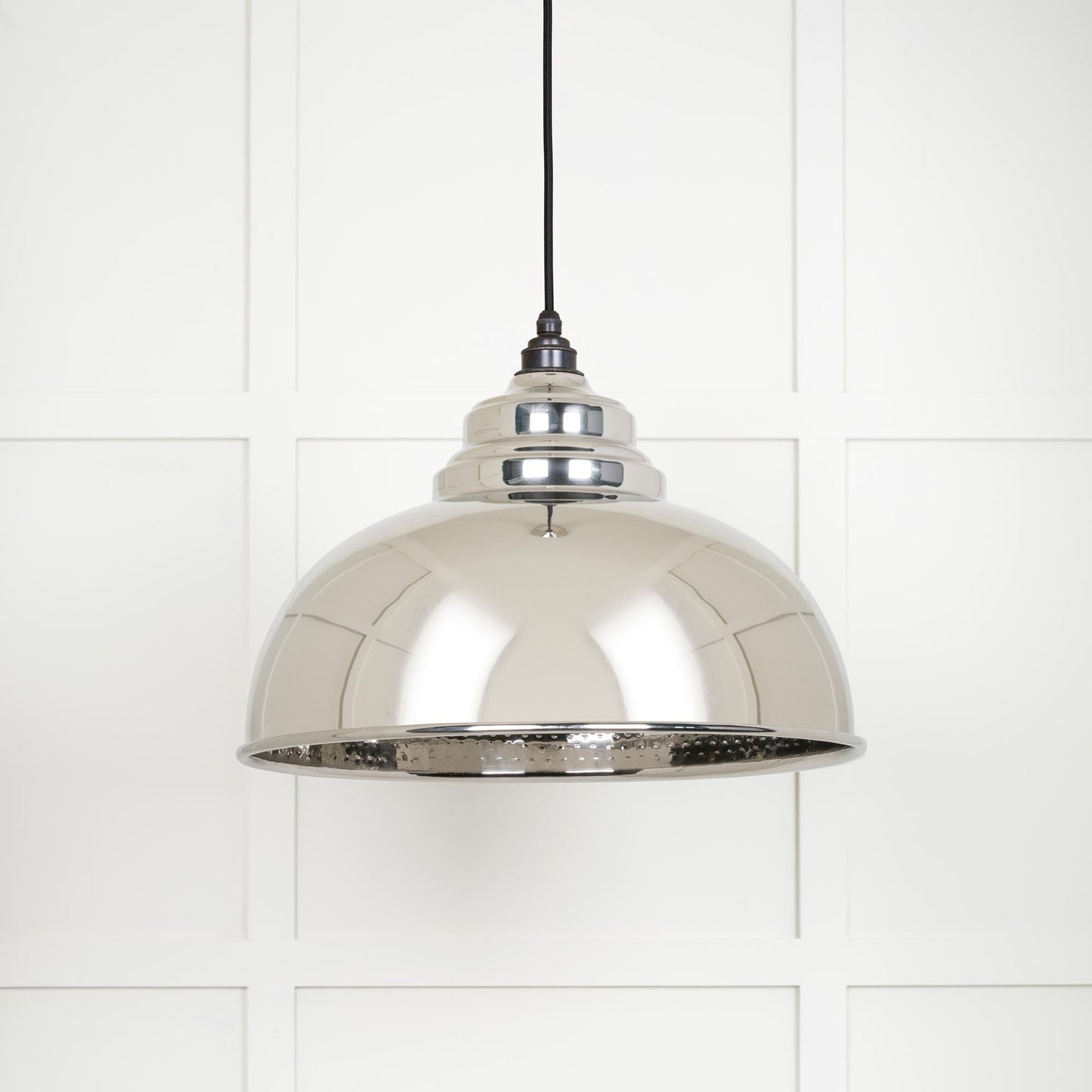 From The Anvil Hammered Nickel Harborne Pendant