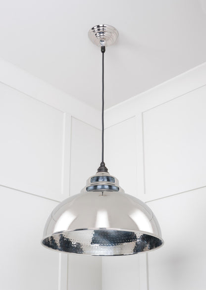 From The Anvil Hammered Nickel Harborne Pendant