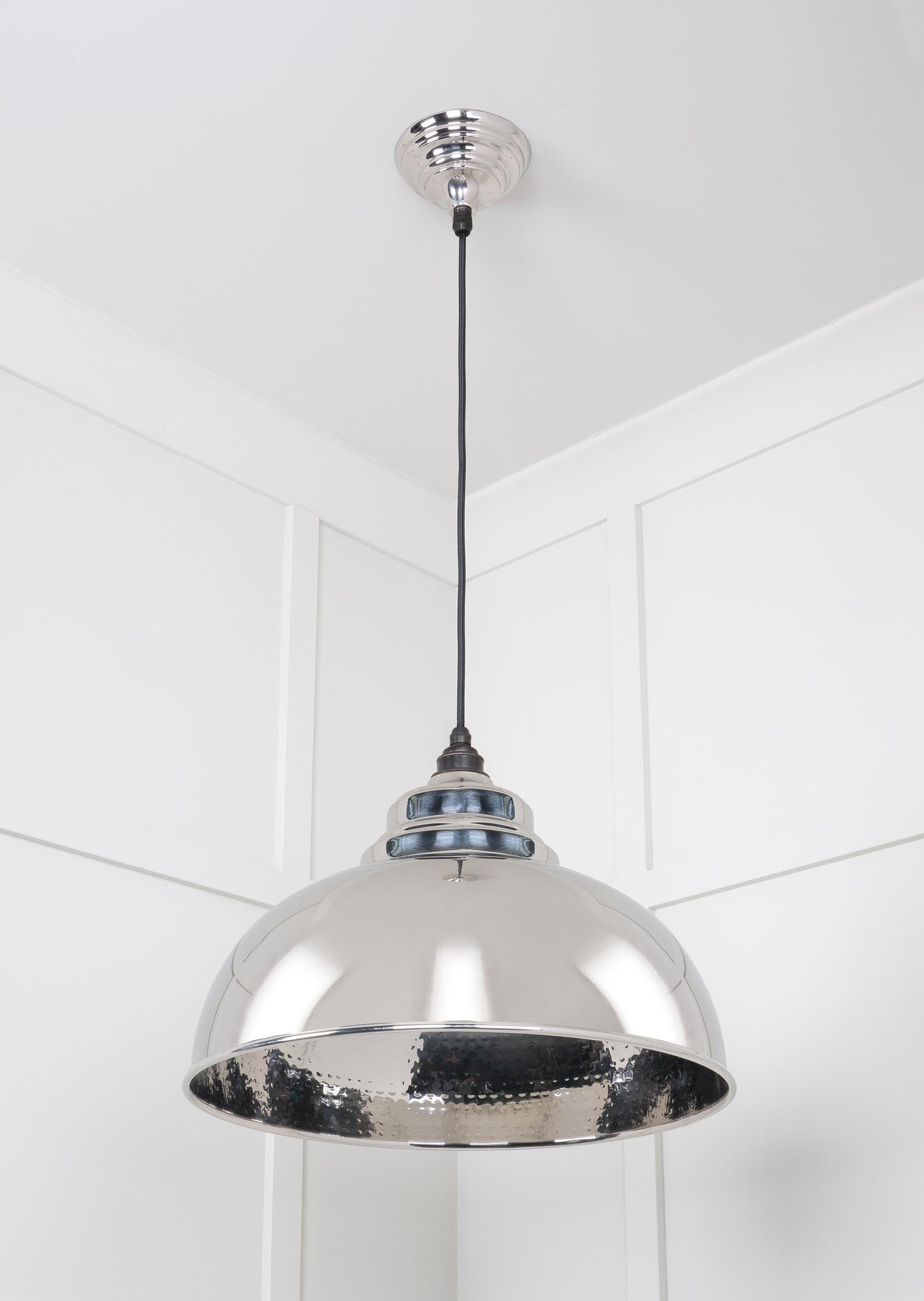 From The Anvil Hammered Nickel Harborne Pendant