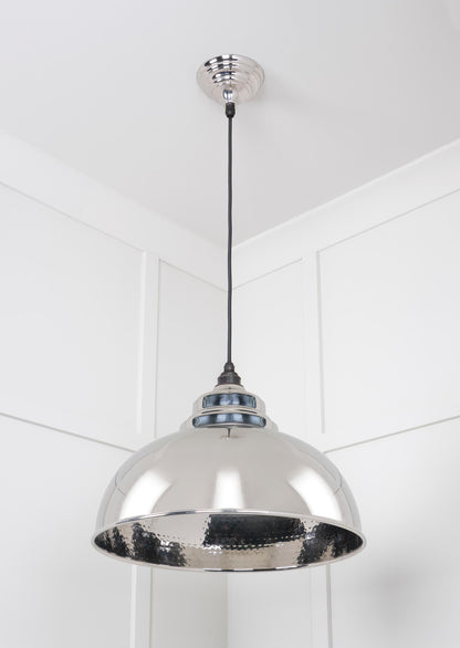 From The Anvil Hammered Nickel Harborne Pendant