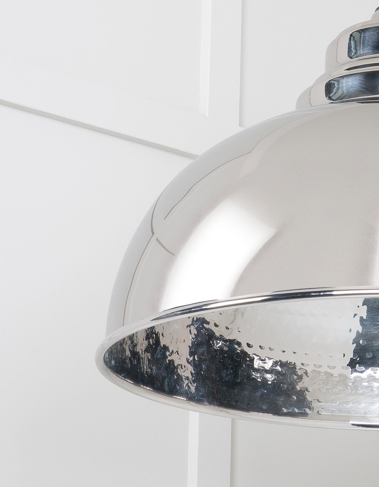 From The Anvil Hammered Nickel Harborne Pendant