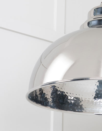From The Anvil Hammered Nickel Harborne Pendant