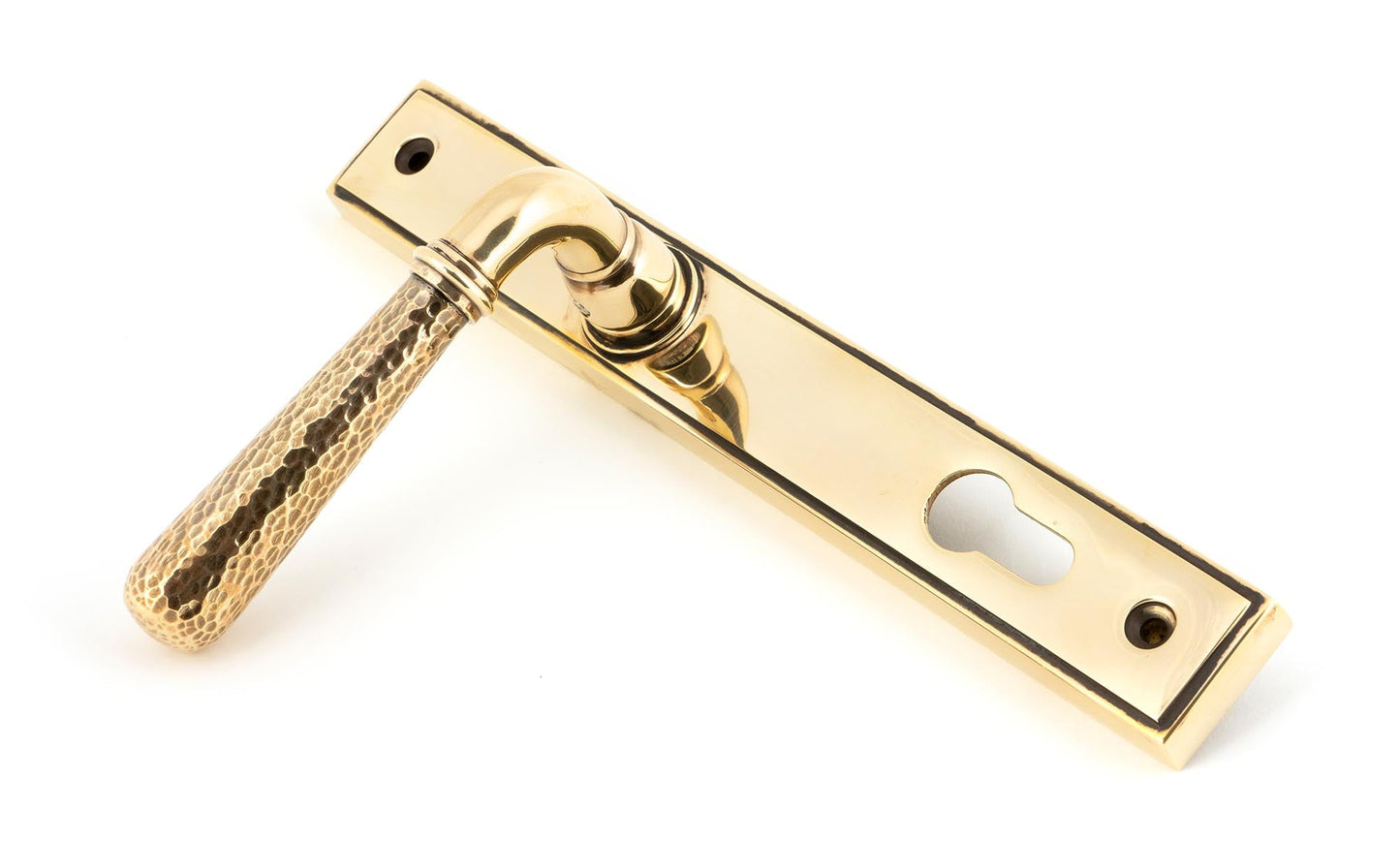 From The Anvil Hammered Newbury Slimline Espag. Lock Set