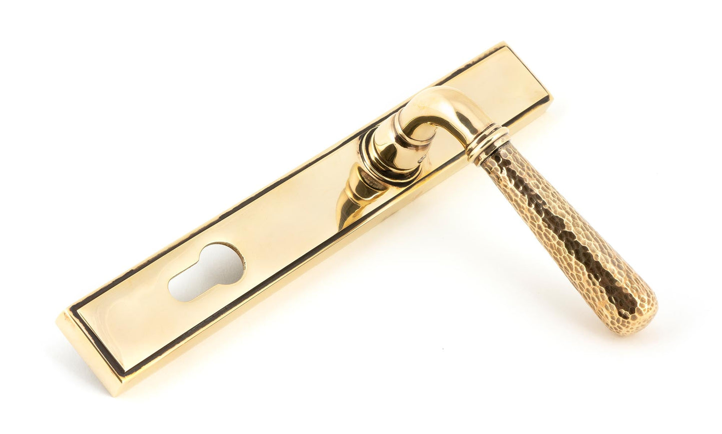 From The Anvil Hammered Newbury Slimline Espag. Lock Set