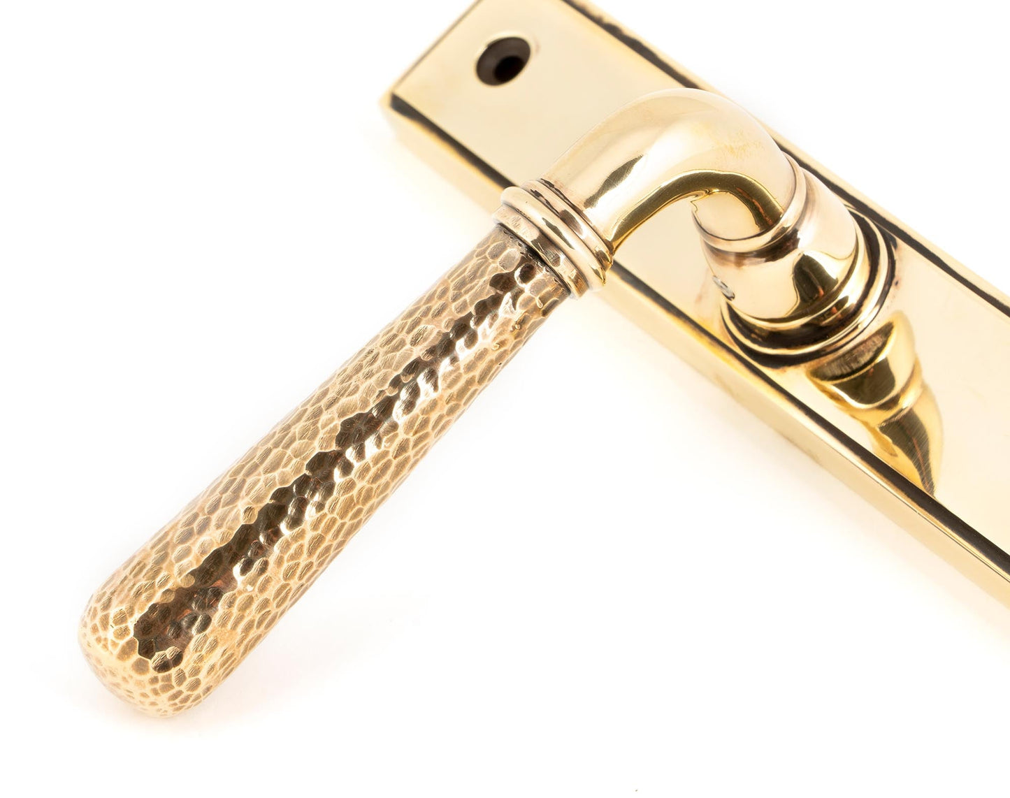 From The Anvil Hammered Newbury Slimline Espag. Lock Set