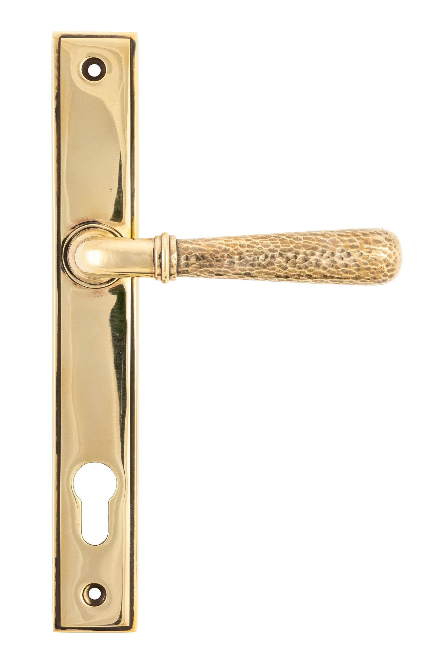 From The Anvil Hammered Newbury Slimline Espag. Lock Set