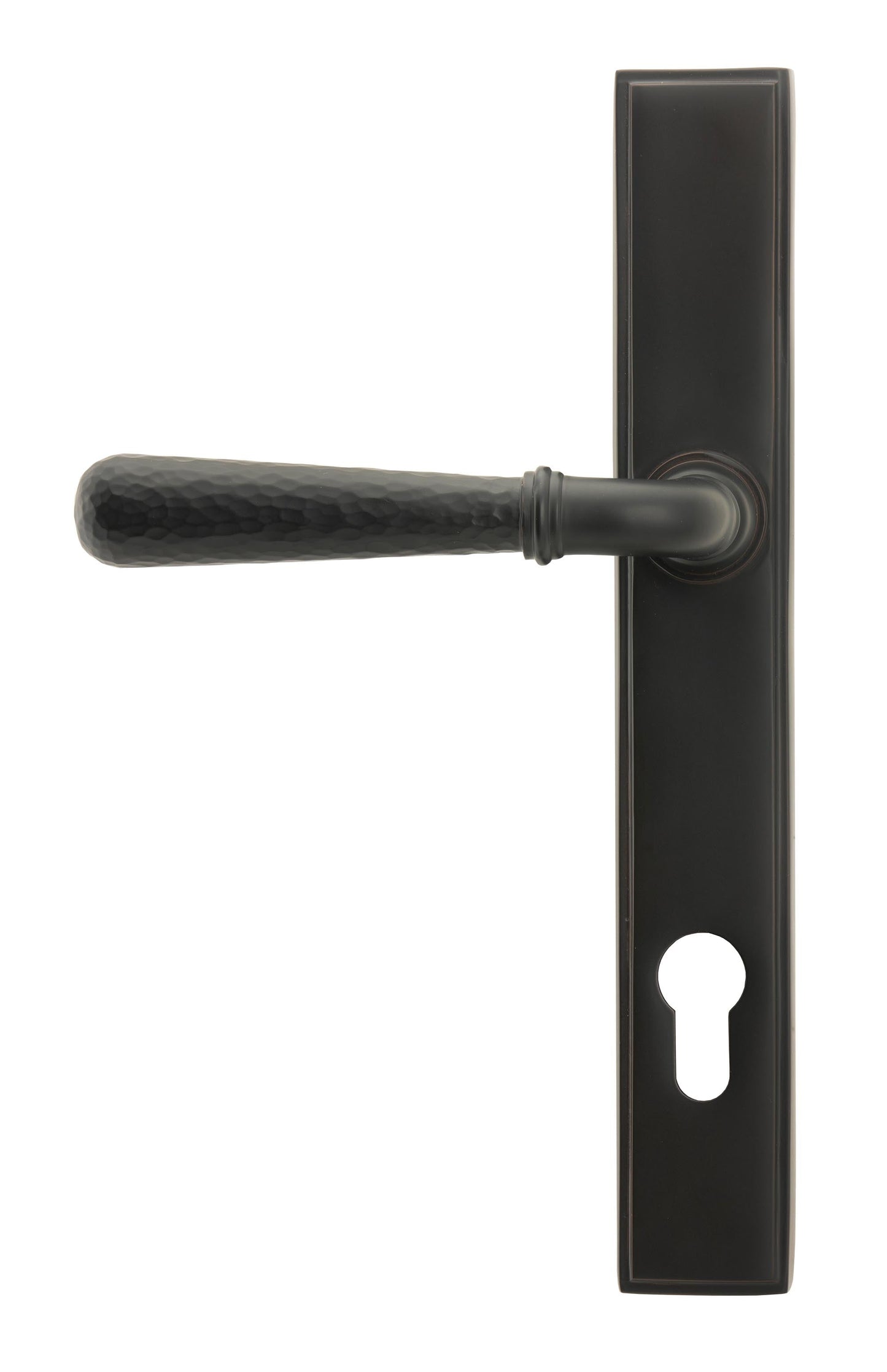 From The Anvil Hammered Newbury Slimline Espag. Lock Set