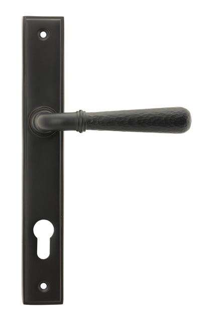 From The Anvil Hammered Newbury Slimline Espag. Lock Set