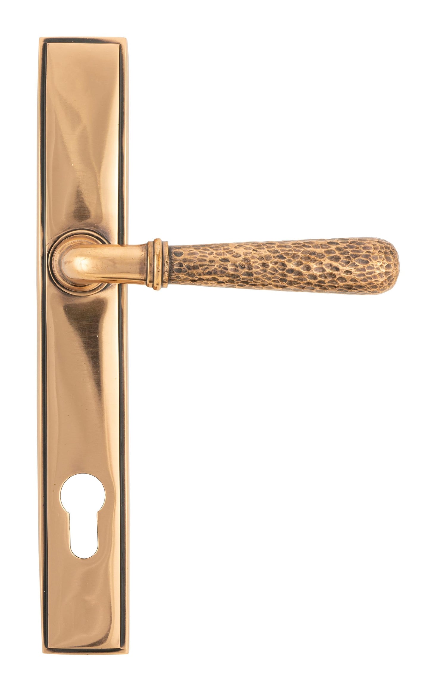 From The Anvil Hammered Newbury Slimline Espag. Lock Set
