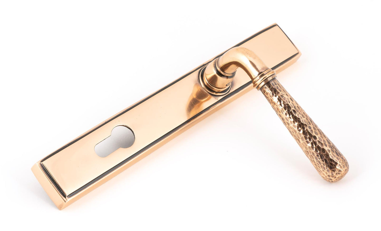 From The Anvil Hammered Newbury Slimline Espag. Lock Set