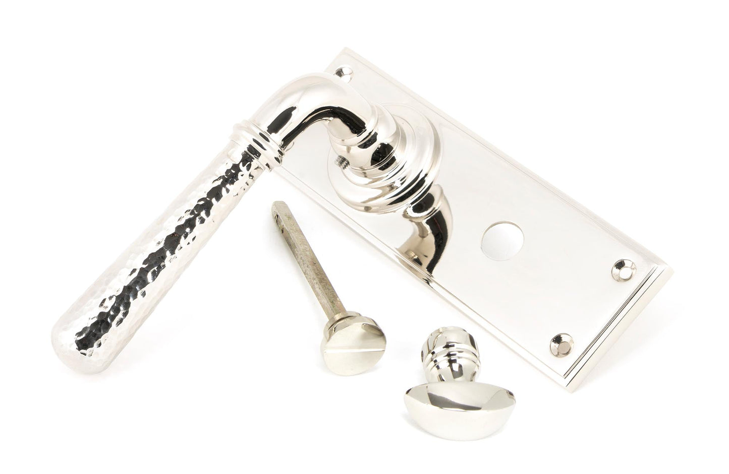 From The Anvil Hammered Newbury Lever Bathroom Set