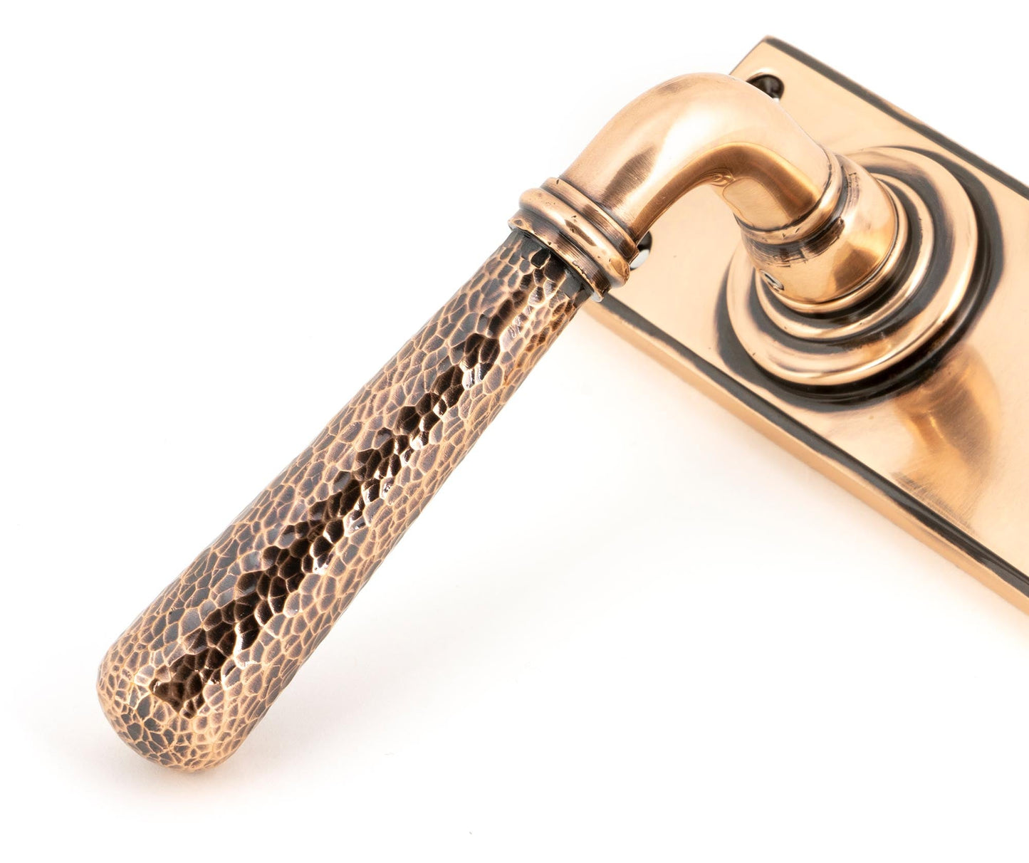 From The Anvil Hammered Newbury Lever Bathroom Set