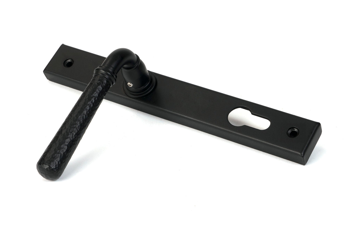 From The Anvil Hammered Newbury Slimline Espag. Lock Set