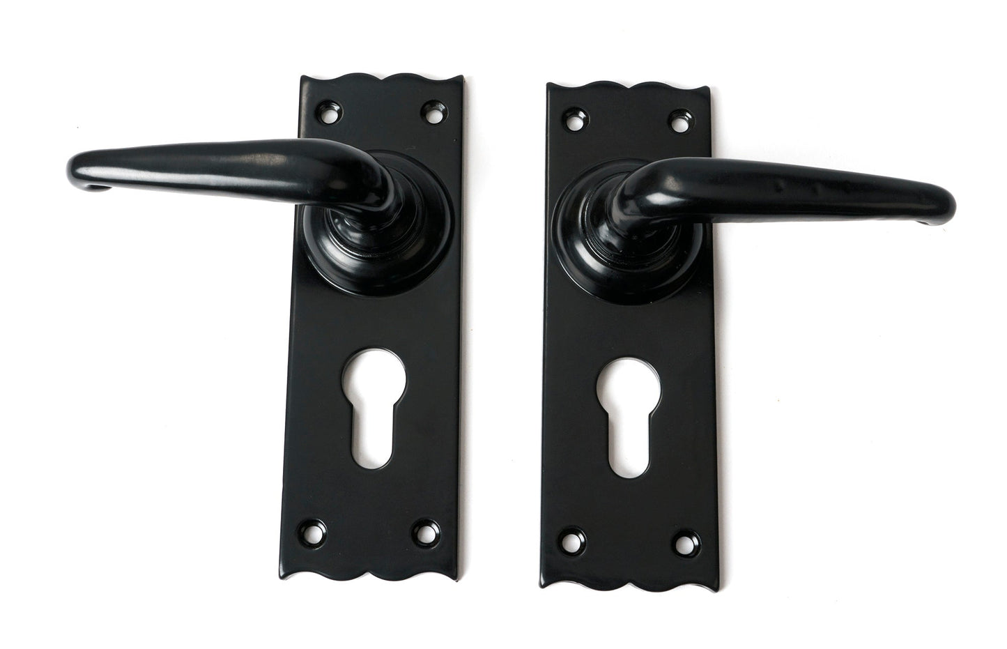 From The Anvil Oak Lever Euro Lock Set