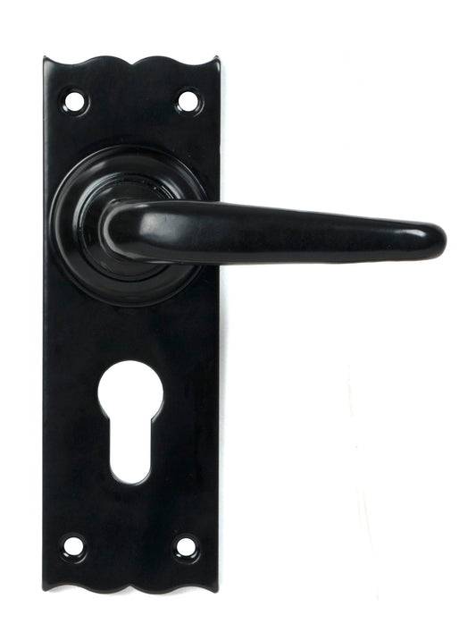 From The Anvil Oak Lever Euro Lock Set
