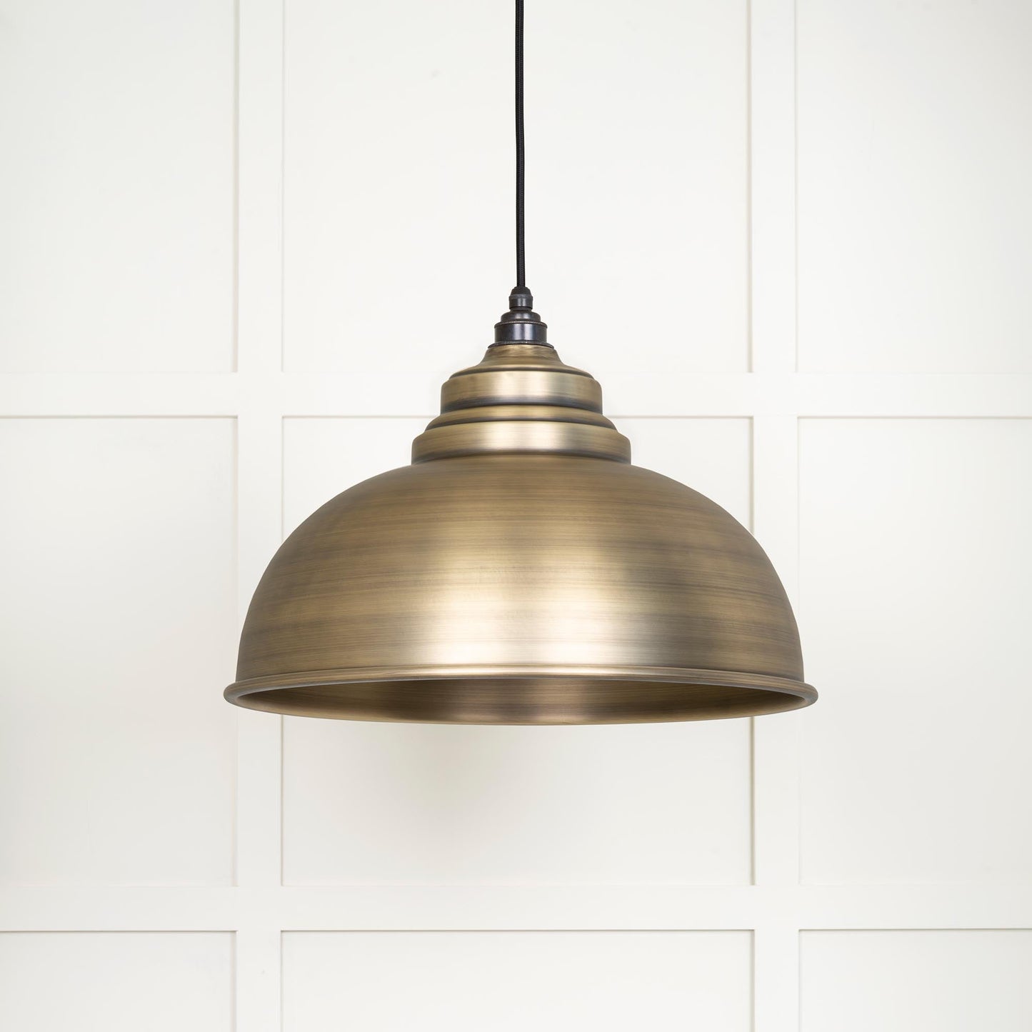From The Anvil Aged Brass Harborne Pendant