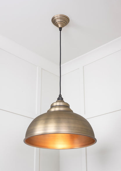 From The Anvil Aged Brass Harborne Pendant