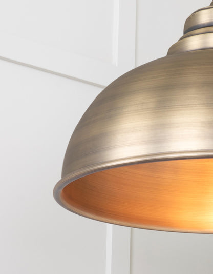 From The Anvil Aged Brass Harborne Pendant