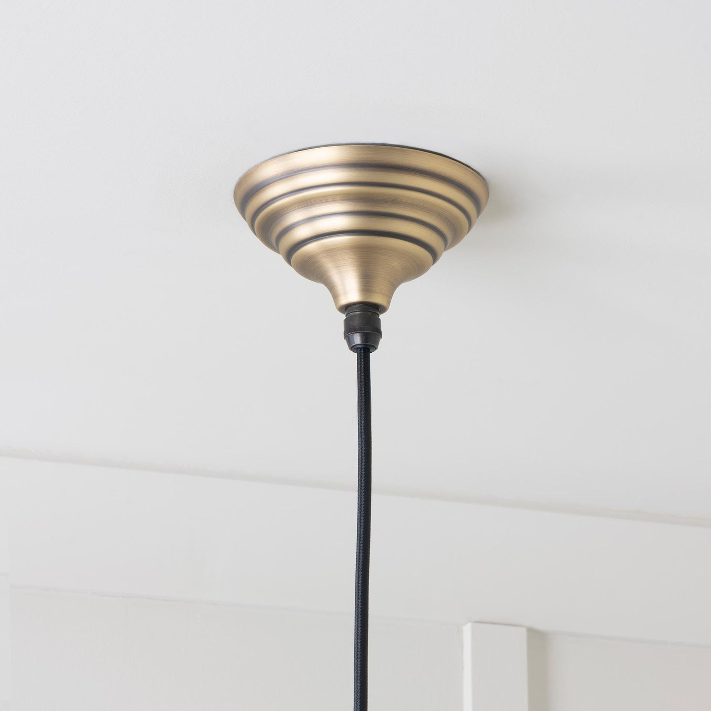 From The Anvil Aged Brass Harborne Pendant