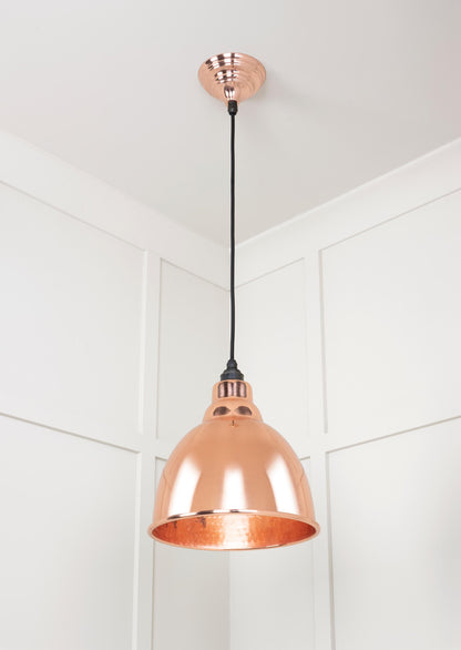 From The Anvil Hammered Copper Brindley Pendant