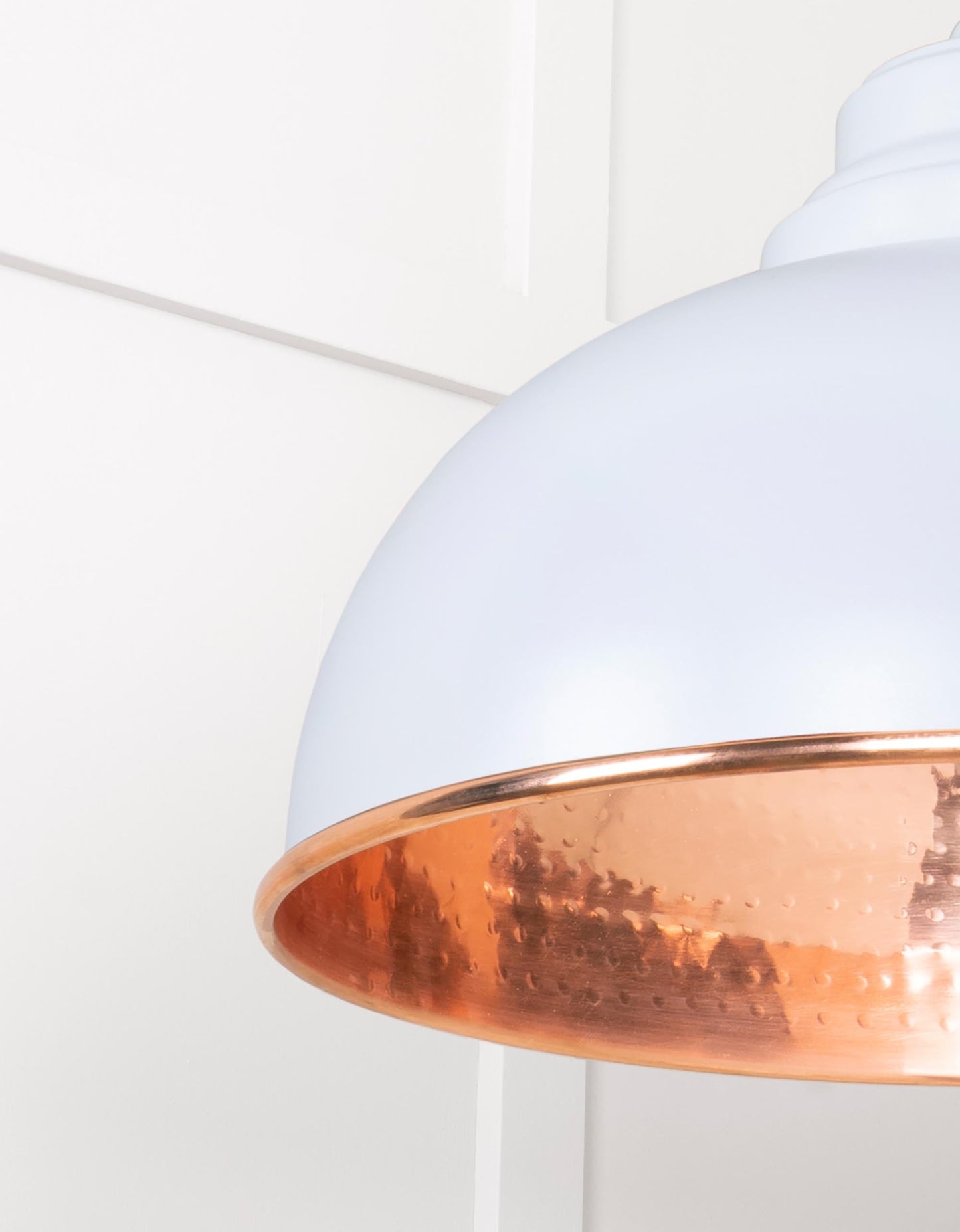 From The Anvil Hammered Copper Harborne Pendant