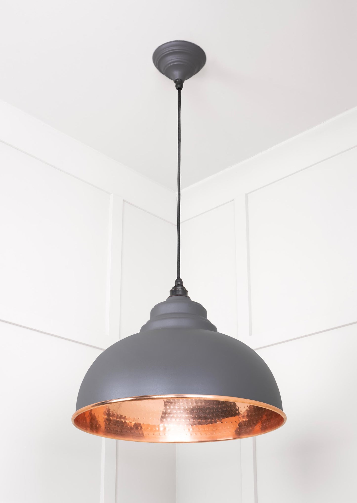 From The Anvil Hammered Copper Harborne Pendant