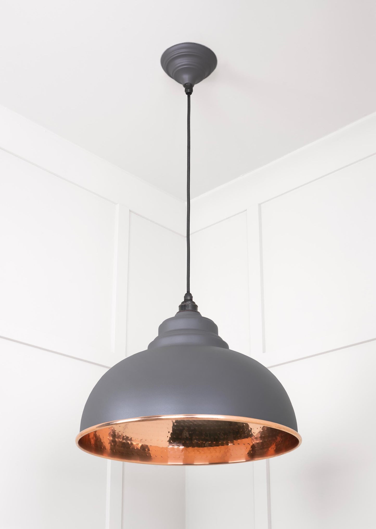 From The Anvil Hammered Copper Harborne Pendant