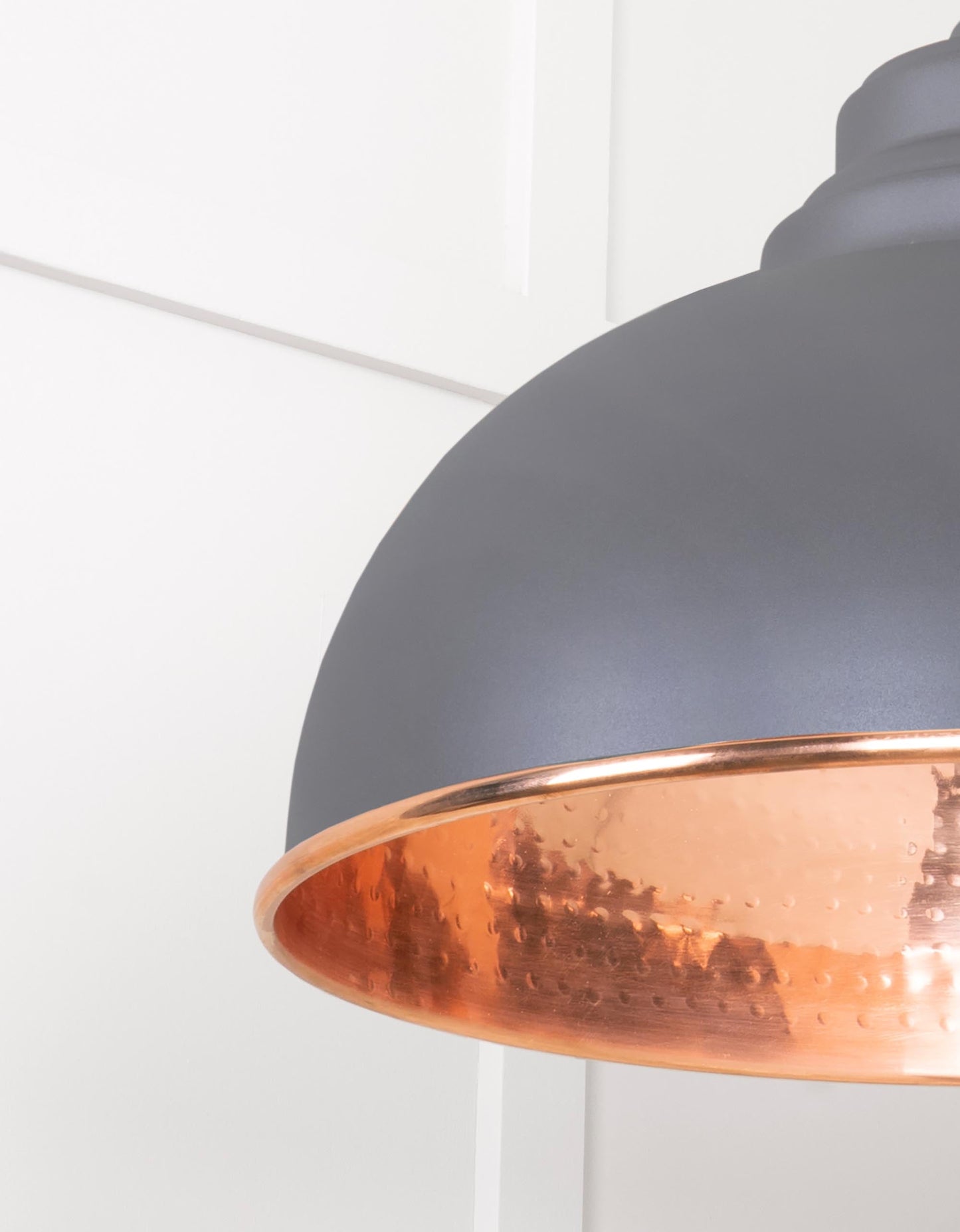 From The Anvil Hammered Copper Harborne Pendant