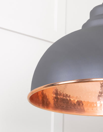 From The Anvil Hammered Copper Harborne Pendant